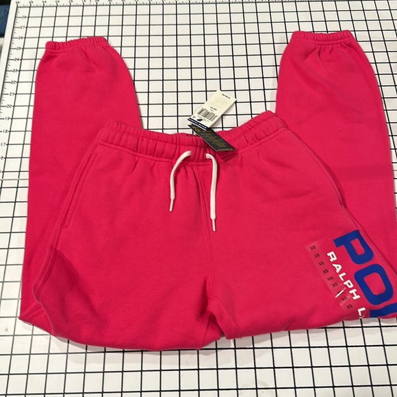 NWT Polo Ralph Lauren Pink Sweat Jogger Pants - Picture 3 of 8